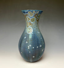 Load image into Gallery viewer, Cobalt Galaxy Crystalline Glazed Vase 12