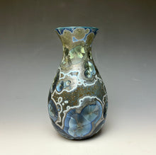 Load image into Gallery viewer, Cobalt Galaxy Crystalline Glazed Vase 4