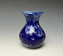 Load image into Gallery viewer, Winter Sky Blue Crystalline Glazed Mini Vase #3
