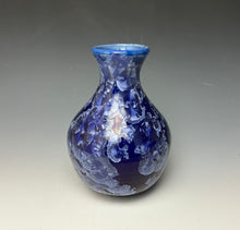 Load image into Gallery viewer, Winter Sky Blue Crystalline Glazed Vase 3