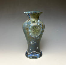 Load image into Gallery viewer, Cobalt Galaxy Crystalline Glazed Vase 11