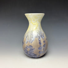 Load image into Gallery viewer, Crystalline Vase in Ivory and Periwinkle