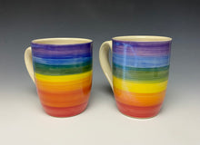 Load image into Gallery viewer, Rainbow Mug - Purple Rim