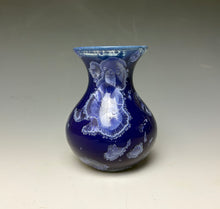 Load image into Gallery viewer, Winter Sky Blue Crystalline Glazed Mini Vase #3