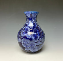 Load image into Gallery viewer, Winter Sky Blue Crystalline Glazed Vase 3