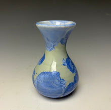 Load image into Gallery viewer, Powder Blue Crystalline Glazed Mini Vase