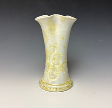 Load image into Gallery viewer, Crystalline Vase in Ivory 3