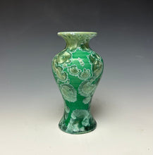 Load image into Gallery viewer, Emerald Green Crystalline Glazed Mini Vase 6