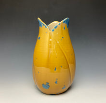 Load image into Gallery viewer, Tulip Vase- Blue and Orange #12