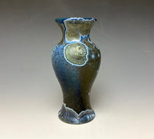 Load image into Gallery viewer, Cobalt Galaxy Crystalline Glazed Mini Vase 3