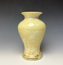 Load image into Gallery viewer, Cream Crystalline Glazed Vase