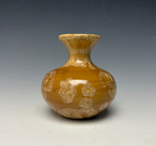 Load image into Gallery viewer, Iced Caramel Crystalline Glazed Mini Vase 3