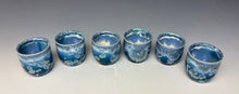 Load image into Gallery viewer, Atlantic Storm Blue Crystalline Sake Cup