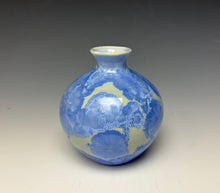 Load image into Gallery viewer, Powder Blue Crystalline Glazed Mini Vase 2
