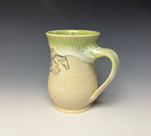 Load image into Gallery viewer, Jumping Horse & Rider Mug- Key Lime