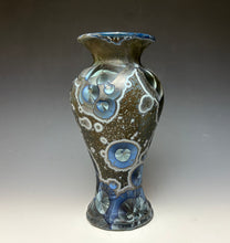 Load image into Gallery viewer, Cobalt Galaxy Crystalline Glazed Vase 5