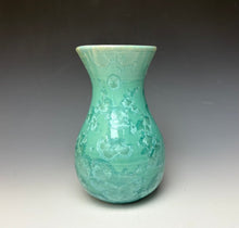 Load image into Gallery viewer, Light Green Crystalline Glazed Vase #2