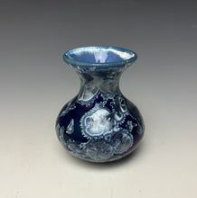 Load image into Gallery viewer, Winter Sky Blue Crystalline Glazed Mini Vase 7