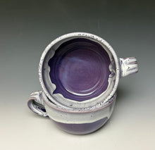 Load image into Gallery viewer, Purple and White Soup Mug