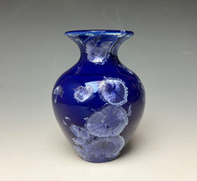 Load image into Gallery viewer, Winter Sky Blue Crystalline Glazed Mini Vase #5