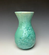 Load image into Gallery viewer, Light Green Crystalline Glazed Vase #2