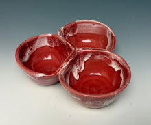 Load image into Gallery viewer, Triple Dip Dish- Bright Red
