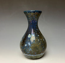 Load image into Gallery viewer, Cobalt Galaxy Crystalline Glazed Vase 13