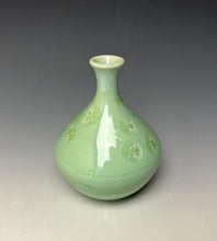 Load image into Gallery viewer, Crystalline Glazed Mini Vase - Mint Green 5