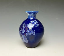 Load image into Gallery viewer, Winter Sky Blue Crystalline Glazed Mini Vase