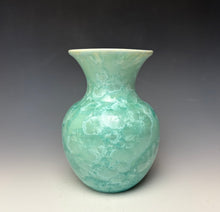 Load image into Gallery viewer, Light Green Crystalline Glazed Vase #1