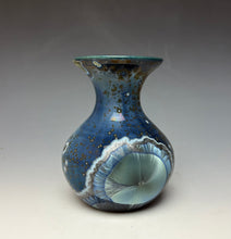 Load image into Gallery viewer, Cobalt Galaxy Crystalline Glazed Mini Vase 3