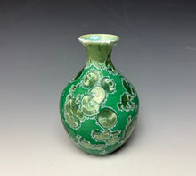 Load image into Gallery viewer, Emerald Green Crystalline Glazed Mini Vase 10