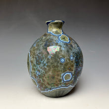 Load image into Gallery viewer, Cobalt Galaxy Crystalline Glazed Vase 6