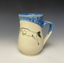 Load image into Gallery viewer, Jumping Horse Mug- Deep Blue