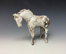 Load image into Gallery viewer, White Crackle Raku Horse 879