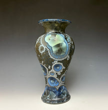 Load image into Gallery viewer, Cobalt Galaxy Crystalline Glazed Vase 5