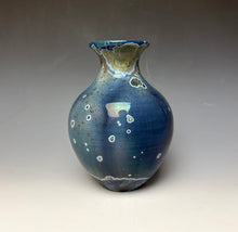 Load image into Gallery viewer, Cobalt Galaxy Crystalline Glazed Vase 10