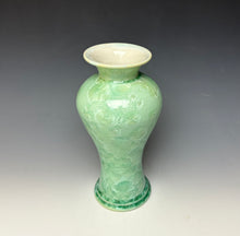 Load image into Gallery viewer, Crystalline Glazed Vase - Mint Green #3
