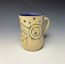 Load image into Gallery viewer, Cupid Pig Mug- Purple