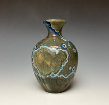 Load image into Gallery viewer, Antique Bronze Galaxy Crystalline Glazed Mini Vase