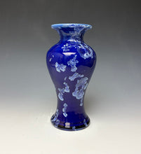 Load image into Gallery viewer, Winter Sky Blue Crystalline Glazed Vase 4
