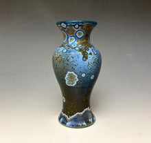 Load image into Gallery viewer, Cobalt Galaxy Crystalline Glazed Mini Vase 3