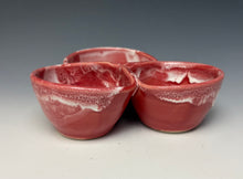 Load image into Gallery viewer, Triple Dip Dish- Bright Red