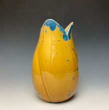 Load image into Gallery viewer, Tulip Vase- Blue and Orange #12