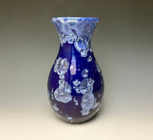 Load image into Gallery viewer, Winter Sky Blue Crystalline Glazed Vase 2