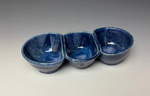Load image into Gallery viewer, Triple Dip Dish- Deep Blue