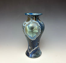 Load image into Gallery viewer, Cobalt Galaxy Crystalline Glazed Vase 2