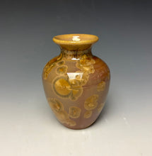 Load image into Gallery viewer, Iced Caramel Crystalline Glazed Mini Vase 3