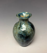 Load image into Gallery viewer, Light Blue Crystalline Glazed Mini Vase