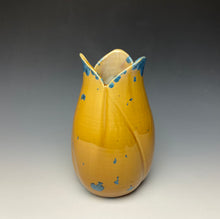 Load image into Gallery viewer, Tulip Vase- Blue and Orange #12